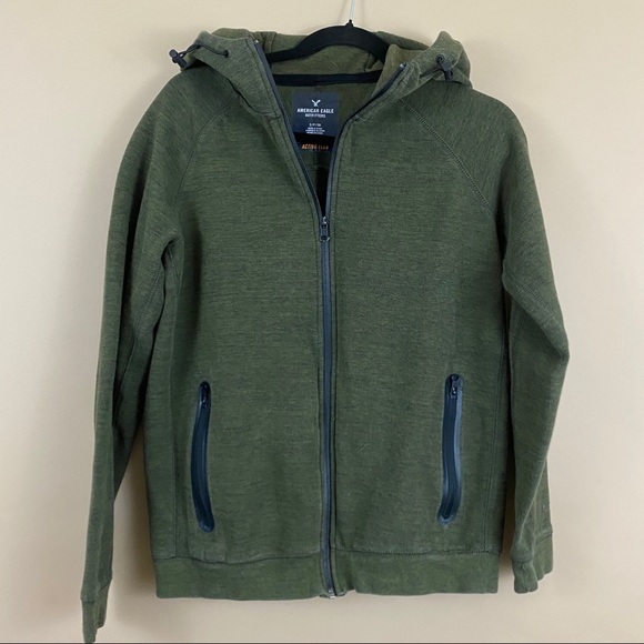 American Eagle Outfitters Other - American Eagle Activeflex Olive Green Hoodie Sweatshirt